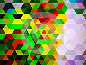 A deviant colorful geometric pattern of designing shapes of rectangles photo