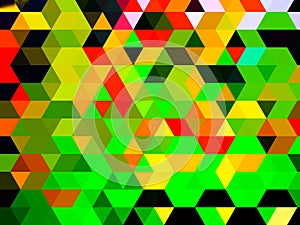 A deviant cute  graphical  design of colorful pattern of squares photo