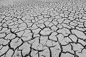 Deviation of the dry season until the land cracked.