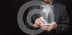 On-device AI technology with secure offline summarization. Private data processing, artificial intelligence runs locally for