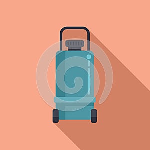 Device compressor icon flat vector. Air machine