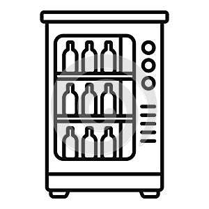 Device container food icon outline vector. Drink machine