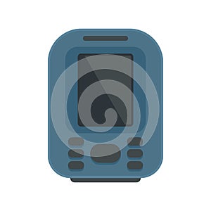 Device echo sounder icon flat isolated vector