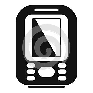 Device echo sounder icon, simple style
