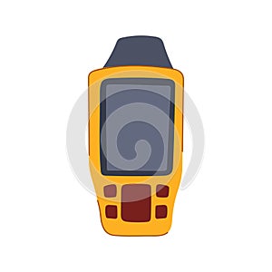 device handheld gps cartoon vector illustration