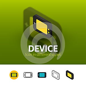 Device icon in different style