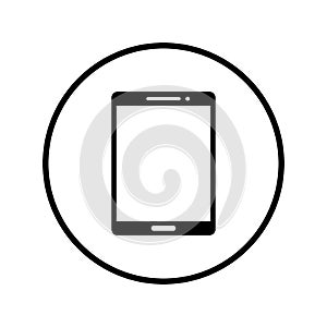 Device, ipad, mobile, tablet icon. Black vector graphics