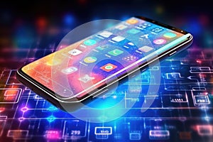 Modern smartphone representing the convergence of cutting-edge technologies