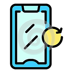 Device update icon vector flat