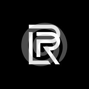 Initial letter PLR logo vector