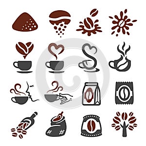 Coffee icon set