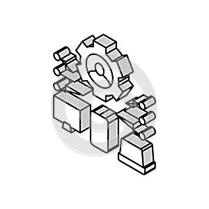 devices connection of user ugc isometric icon vector illustration