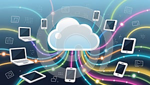 Connecting devices in a flowing network of data and technology