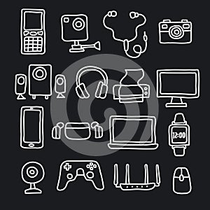 Devices and gadgets icons