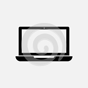 Devices icon design isolated on white background. Responsive design laptop,  screen flat vector icon for apps and websites