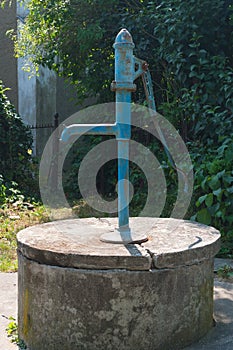 Devices for pumping water from a well.