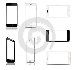 Devices set - Smartphone isolated on white background 1