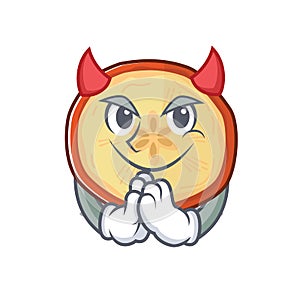 Devil apple chips Cartoon in character design