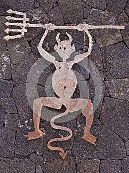 The devil as symbol for Timanfaya Park