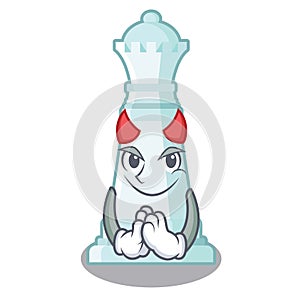 Devil chess queen in the cartoon shape photo