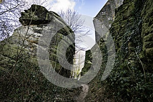 Devil ear cushion rock in bad bentheim germany