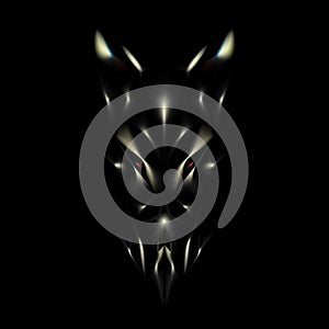 Devil face background