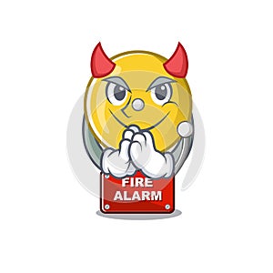Devil fire alarm with the character shape