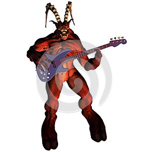 The devil with guitar photo
