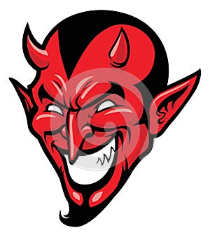 Devil head mascot