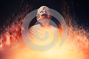 Devil from hell. Fire Inferno.