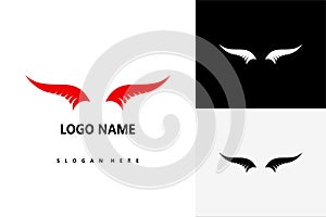 Devil horn logo vector illustration design template