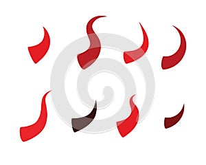 Devil horn Vector icon design