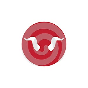 Devil horn Vector icon design illustration Template