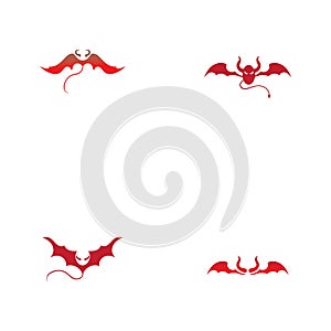 Devil horn Vector icon design illustration Template