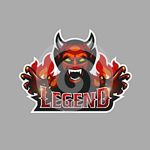 Devil legend logo esport photo