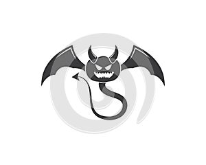 Devil logo vector template illustration