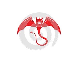 Devil logo vector template illustration