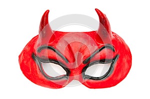 Devil mask isolated on the white