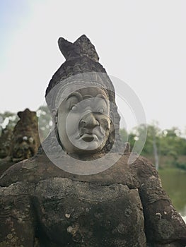 Devil at one entrance of Angkor Wat