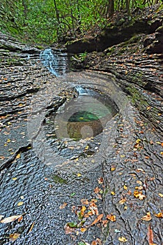 Devil\'s Bathtub Waterfall is one of the most beautiful around in nature.