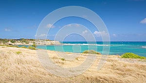 Devil`s Bridge bay - Caribbean sea - Antigua and Barbuda