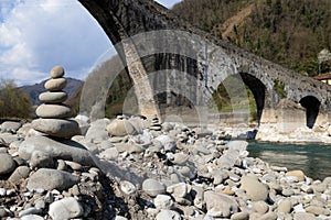 The Devil\'s Bridge in Borgo a Mozzano, Lucca, Italy.