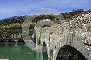 Devil`s Bridge in Borgo a Mozzano, Tuscany