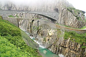 The devil's bridge, Switzerland