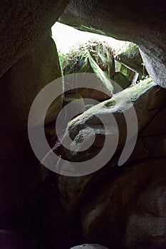 The Devil\'s cave in the Huelgoat forest