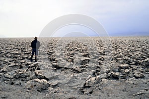 Devil`s Golf Course, Death Valley, California