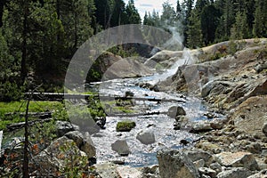 Devil's kitchen in Lassen Volcanic National Park