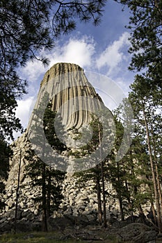 Devil's Tower in North Eastern Wyoming