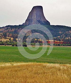 Devil`s Tower in Wyoming, one big rock!
