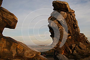 Devil's Wall (Teufelsmauer) at sunset